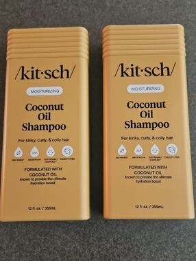 (2) NWT kitsch Coconut Oil Shampoo
